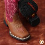 Bota Infantil Feminina - Dallas Bambu / Pink - Colorado - Vimar Boots - 94000-C-VR