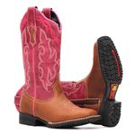 Bota Infantil Feminina - Dallas Bambu / Pink - Colorado - Vimar Boots - 94000-C-VR