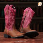 Bota Infantil Feminina - Dallas Bambu / Pink - Colorado - Vimar Boots - 94000-C-VR