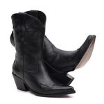 Bota Western Feminina - Fóssil Preto / Fóssil Preto - Colorplac Preto - Vimar Boots - 11098-A-VR