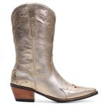 Bota Western Feminina - Metal Ouro Light / Metal Ouro Light - Genova Natural - Vimar Boots - 11098-B-VR