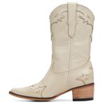 Bota Western Feminina - NP Comfort Marfim / NP Comfort Marfim - Toscana Natural - Vimar Boots - 11098-C-VR