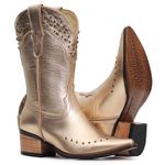 Bota Western Feminina - Metal Ouro Light / Metal Ouro Light - Toscana Natural - Vimar - 11217-B-VR