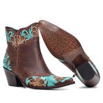 Bota Western Feminina - Fóssil Castanho - Fóssil Castanho - Colorplac Café - Vimar - 11224-C-VR