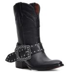 Bota Western Feminina - Travel Preto / Travel Preto - Ibiza Preto - Vimar - 11232-A-VR