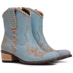 Bota Western Feminina - Corriente Oceano / Comfort Soft Bambu - Ibiza Natural - Vimar - 11254-A-VR