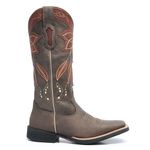 Bota Texana Feminina - Vecchio Café / Whiskey - Roper - Bico Quadrado - Cano Longo - Solado Freedom Flex - Vimar Boots - 13081-A-VR