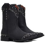 Bota Roper Feminina - Fóssil Preto - Magnum Preto/Rosa - 13185-B-VR