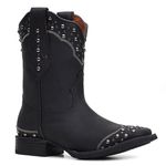 Bota Roper Feminina - Fóssil Preto - Magnum Preto/Rosa - 13185-B-VR