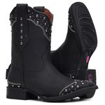 Bota Roper Feminina - Fóssil Preto - Magnum Preto/Rosa - 13185-B-VR