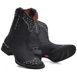 Bota Roper Feminina - Fóssil Preto - Magnum Preto/Rosa - 13185-B-VR