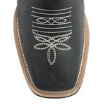 Bota Texana Feminina - Fóssil Preto - Roper - Bico Quadrado - Cano Longo - Solado VTS - Bulls Horse - 53001-C-BU