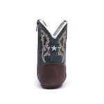 Bota Texana Baby - Dallas Castor / Celeste - Comfort - Bico Redondo - Cano Longo - West Country - 27001-E-WC