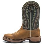 Bota Texana Masculina - Dallas Bambu / Marinho - Roper - Bico Quadrado - Cano Médio - Solado Strong Shock - Vimar Boots - 81230-A-VR