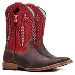 Bota Texana Masculina -Dallas Brown | Comfort Soft Vermelho - TXS Natural - Vimar - 81351-B-VR