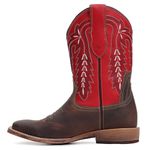 Bota Texana Masculina -Dallas Brown | Comfort Soft Vermelho - TXS Natural - Vimar - 81351-B-VR