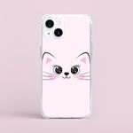 Capinha Para Celular Estampa Gatinho Minimalist