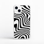 Capinha Minimalista para Celular Abstract Preto e Branco
