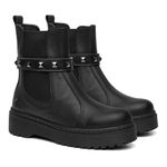 Bota Vittal Luana em Couro Legitimo e Fivela Sparkle Removível - R1060Preto