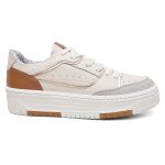 Tênis Feminino Vittal Aura OffWhite Solado Flatform Confort