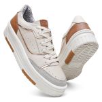 Tênis Feminino Vittal Aura OffWhite Solado Flatform Confort