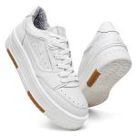 Tênis Feminino Vittal Aura Gelo Solado Flatform Confort