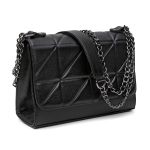 Bolsa Feminina Aline em Couro Legitimo Preto Vittal - B200Preto