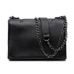 Bolsa Feminina Aline em Couro Legitimo Preto Vittal - B200Preto