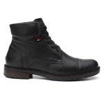 Coturno Casual Masculino Vittal em Couro Preto - R900PT