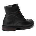 Coturno Casual Masculino Vittal em Couro Preto - R900PT