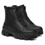 Bota Coturno Feminina Only Vittal em Couro Sola Tratorada e Zíper - R705