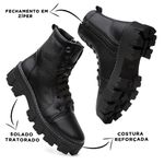 Bota Coturno Feminina Tratorada Vittal Buckle - R780