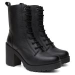 Bota Coturno Feminino Vittal Fernanda Salto Alto Preto - R4010Preto