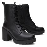 Bota Coturno Feminino Vittal Fernanda Salto Alto Preto - R4010Preto