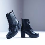 Bota Coturno Feminino Vittal Fernanda Salto Alto Preto - R4010Preto