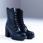 Bota Coturno Feminino Vittal Fernanda Salto Alto Preto - R4010Preto