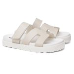 Sandalia Feminina Hera Vittal Flat em Couro Legitimo OffWhite- R010-OffWhite