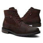 Coturno Casual Masculino Vittal em Couro Café - R900CF