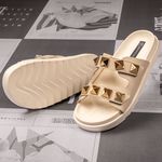 Sandália Birken Feminina em Couro Vittal Chiara OffWhite com Sparkle - R0130OffWhite 