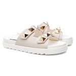 Sandália Birken Feminina em Couro Vittal Chiara OffWhite com Sparkle - R0130OffWhite 