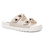 Sandália Birken Feminina em Couro Vittal Chiara OffWhite com Sparkle - R0130OffWhite 