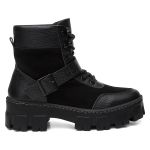 Bota Coturno Feminino Melina Preto Exclusivo Tratorado com Fivela Removível Vittal - R4040-Preto