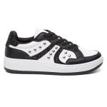 Tênis Feminino Sneakers com Metais Loren Branco e Preto Vittal