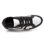 Tênis Feminino Sneakers com Metais Loren Branco e Preto Vittal