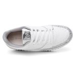 Tênis Feminino Vittal Aura Branco e Prata Solado Flatform Confort