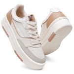 Tênis Feminino Vittal Aura OffWhite Solado Flatform Confort - T17203OffWhite/Bege