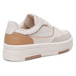 Tênis Feminino Vittal Aura OffWhite Solado Flatform Confort - T17203OffWhite/Bege