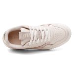 Tênis Feminino Vittal Sneakers Cyndi OffWhite e Rose Solado Flatform Confort