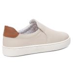 Tênis Masculino Slip On Casual Vittal em Couro OffWhite