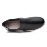 Tênis Masculino Slip On Casual Vittal em Couro Preto